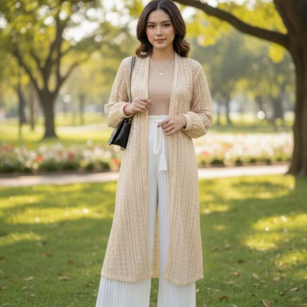 TERBARU Kardigan Brukat Termurah/ Cardigan Brukat panjang /Cardigan Brocade /outer burkat panjang