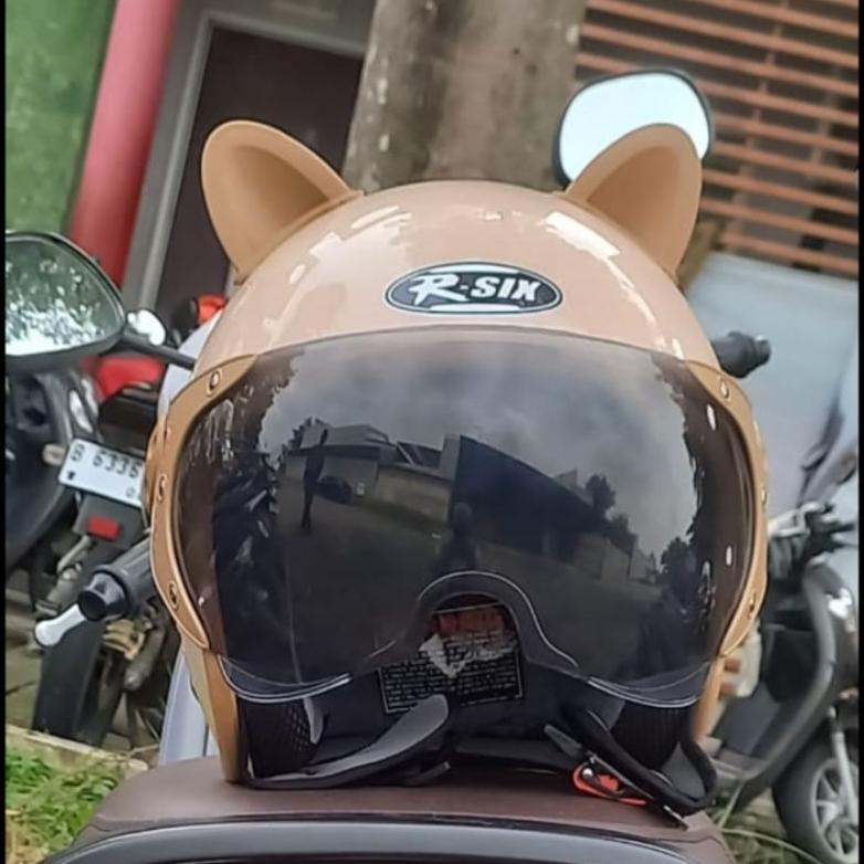 Termurah  Helm Retro Bogo R Six Pilot Kuping Kucing