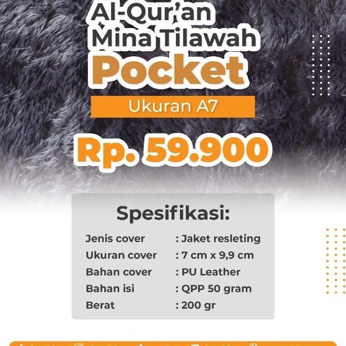 al quran mina tilawah A7 Pocket syamil Quran FZ