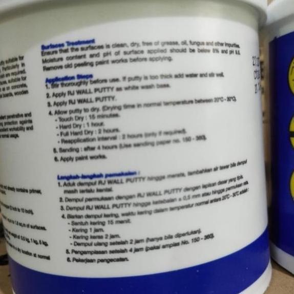 Obelik- Wall Putty Dempul Tembok Kayu Serbaguna Dempul Rj London (1Kg / 1 Kilo)