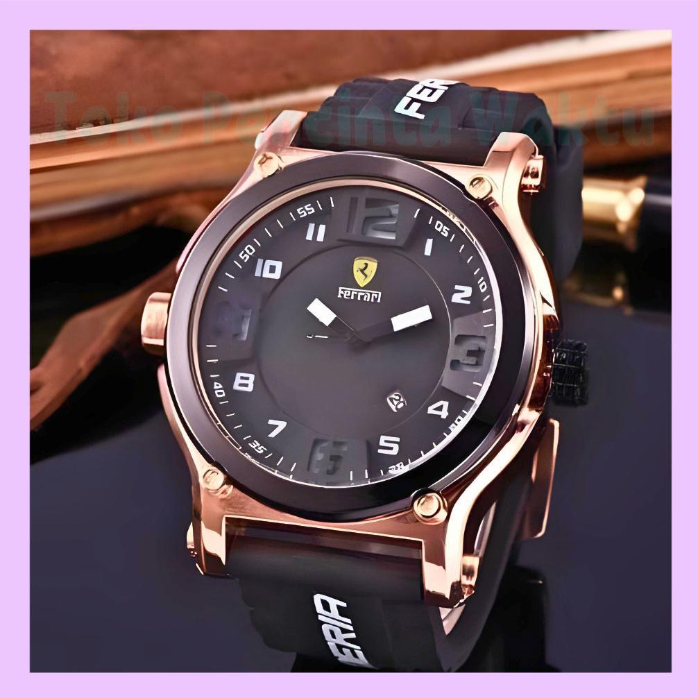 Murah Fashion Sporty Jam Tangan Pria Jm23 Scuderia, Desain Keren Dan Tahan Air