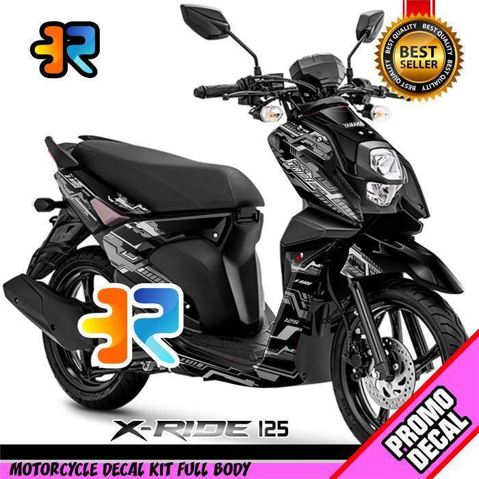 Stiker Decal Striping Motor X-Ride 125 Motif Hitech Sticker Full Body Original Dan Terpercaya