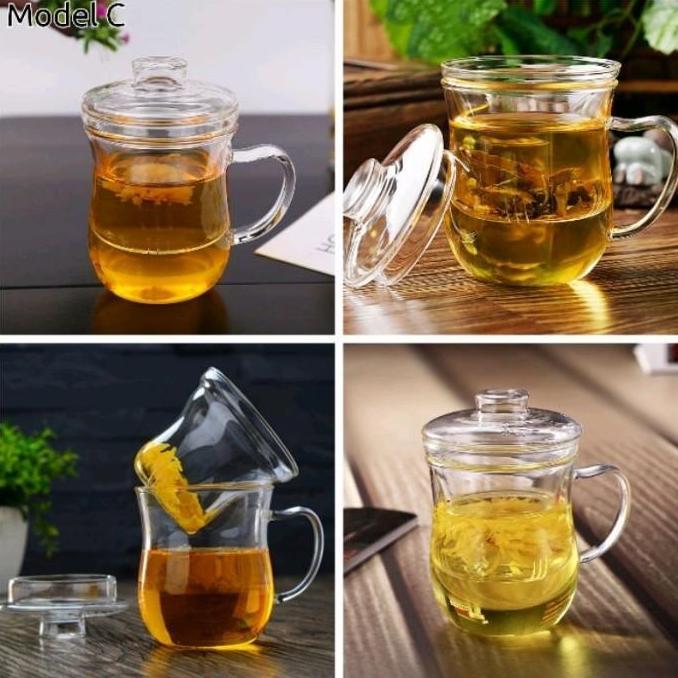 Bestone- GELAS INFUSER GLASS TEAPOT REMPAH JSR ANTI PANAS