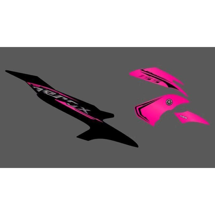 Striping Sticker Transparan Aerox Old Style List Simple Original Dan Terpercaya