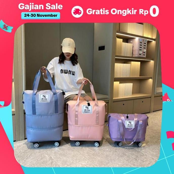 TERBARU Ye Som Tas Traveling Roda Bisa di Gembok Tas Duffel Jumbo-Tas Jinjing 3 Tingkat-Tas Travel R