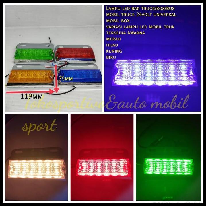 TERBARU LAMPU LED BAK TRUK 24 VOLT BOX BUS FUSO VARIASI LAMPU TRUCK MOBIL LED 