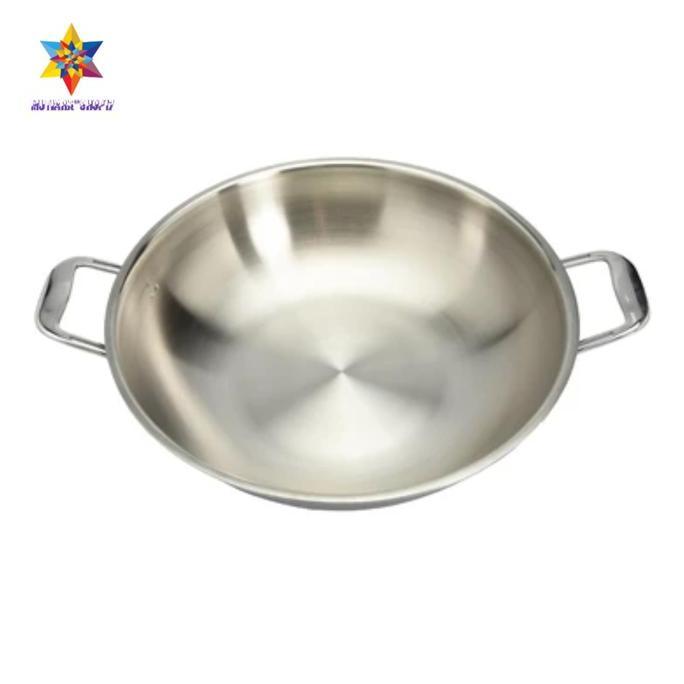 ;&;&;&;&] Wajan penggorengan stainless steel 34 cm Culinart doble stainless