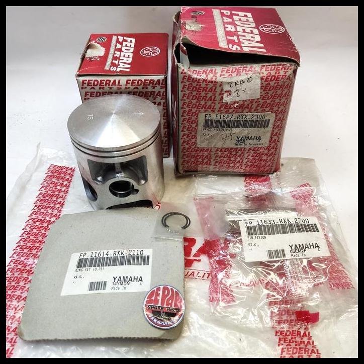 DISKON SEHER KIT RX KING OS 75 PISTON SEKER KIT YAMAHA RXK SIZE 75 ORI FEDERAL 