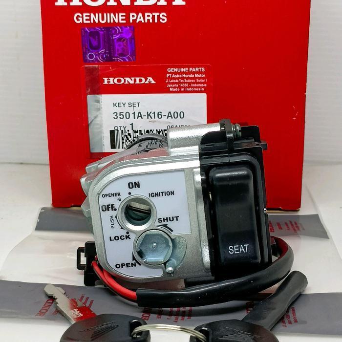 Kunci Kontak Assy Set Komplit K16 Honda Scoopy Fi Th 2012-2015 Original Asli Foto Motor Motorcycle S