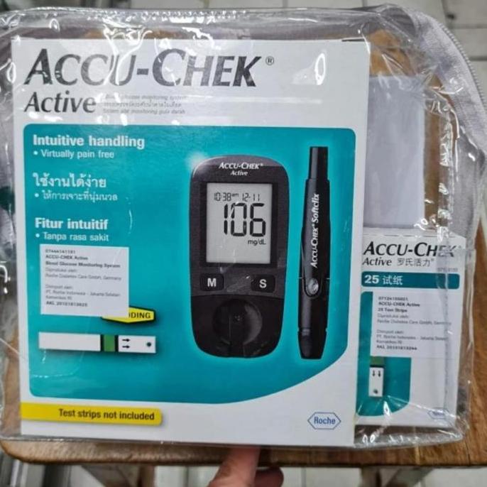 accu check active Paket Alat + Strip isi 25