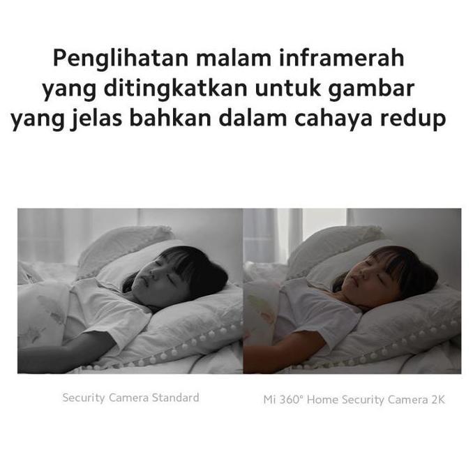 Instancodbisa- Ip Camera Yi Dome U 3Mp 1296P Full Hd Kamera Cctv Xiaoyi 360 Degrees