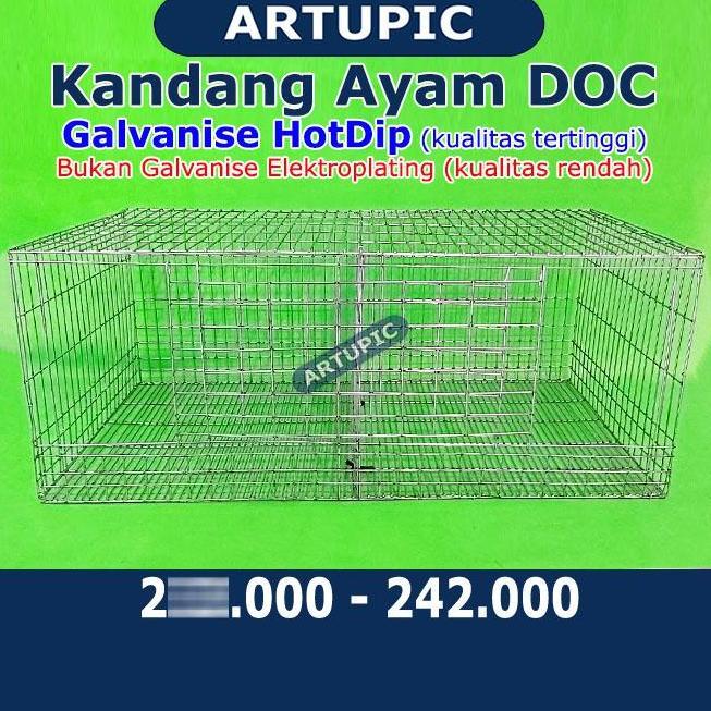 KANDANG AYAM DOC PULLET BATERAI KAWAT GALVANISE KANDANG ANAK AYAM DOC