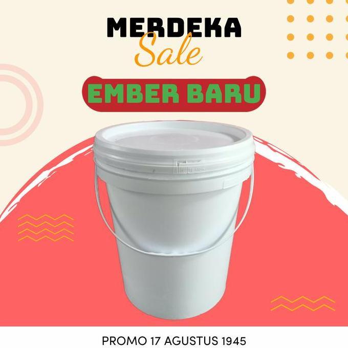 Bersihyuk- Ember 25 Kg ( Pail,Ember Cat )  Baru