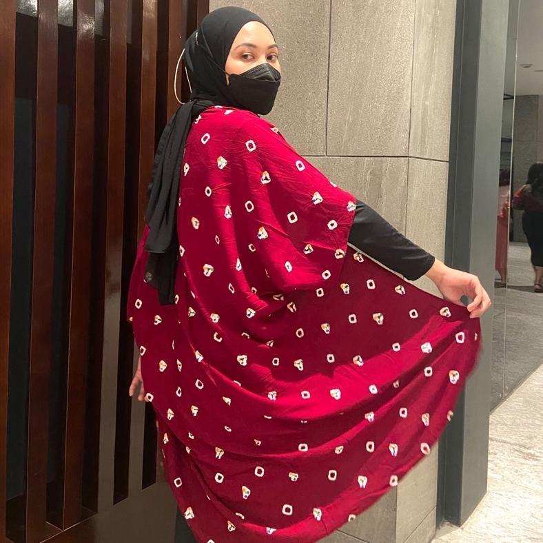 Outer Scarf JUMPUTAN HAND MADE bahan RAYON