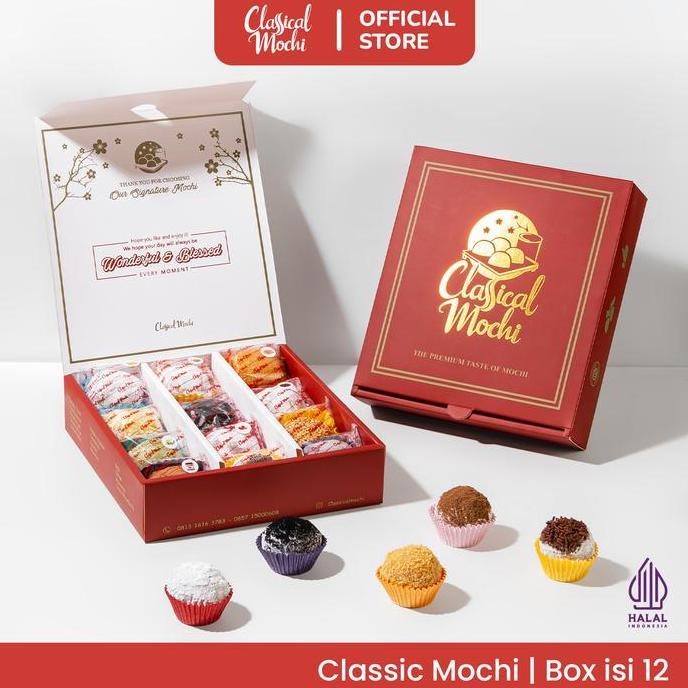 Kue Mochi Enak ( Box Isi 12 ) - Classical Mochi