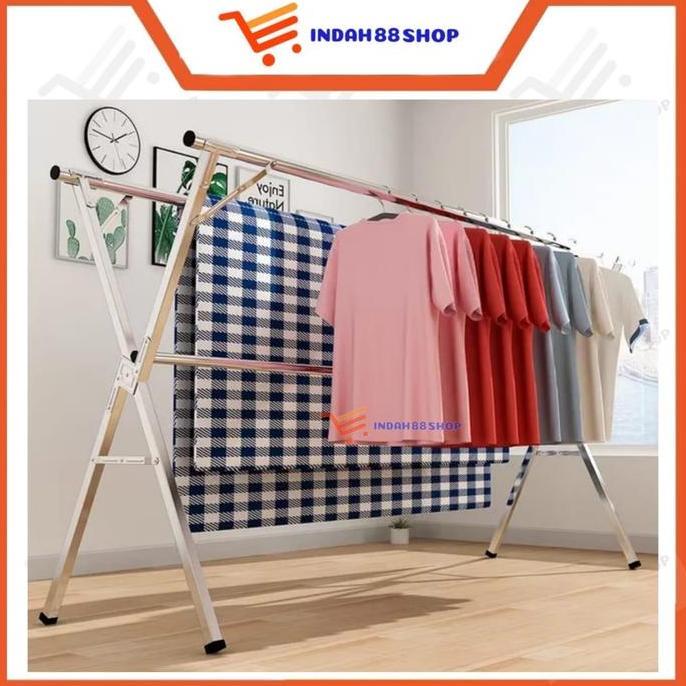 Jemuran Baju Stainless / Jemuran Lipat Minimalis