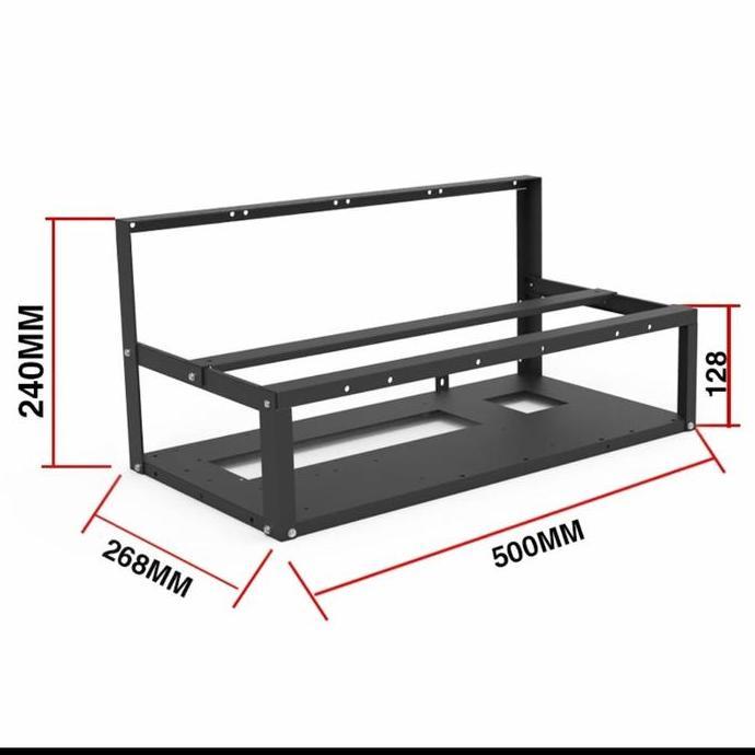 Rak Mining Rig Vga/Open Air Mining Frame Case/Mining Rig 6 / 8 GPU