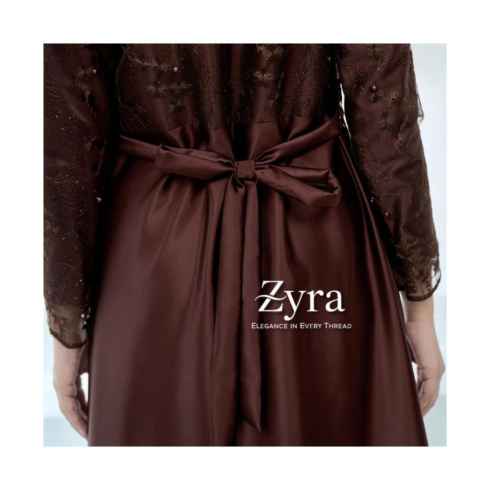 DISKON DRESS SAHARA GAMIS LEBARAN 2026 MODEL BARU SPECIAL BURGUNDY MAHOGANY SATIN BROKAT FULL PAYET 