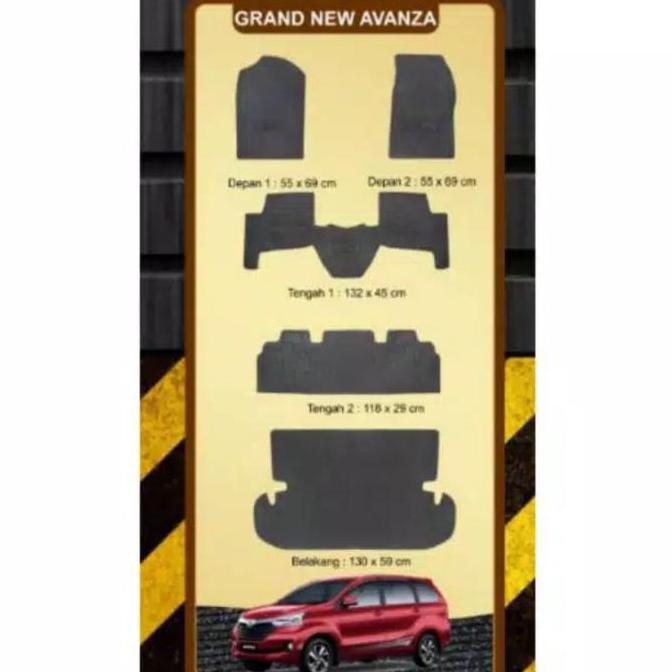 NEW karpet karet alas lantai mobil grand new avanza 2015 - 2018 full set