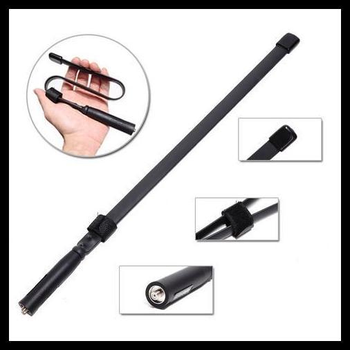 TERBARU ABBREE TACTICAL ANTENA DUAL BAND 33CM AR-152A BLACK 