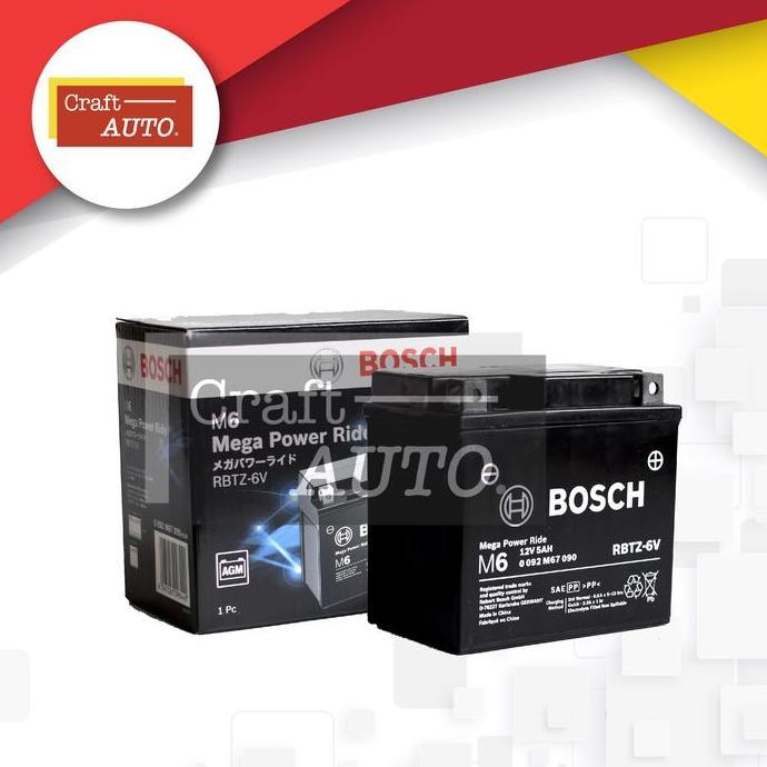 Aki Motor Yamaha Lexi Bosch RBTZ-6V