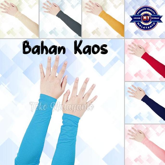 DI61 - Hanshock Manset Selengan Bahan KAOS Deker Tangan Handshok Wanita dan Pria tangan muslim Unise