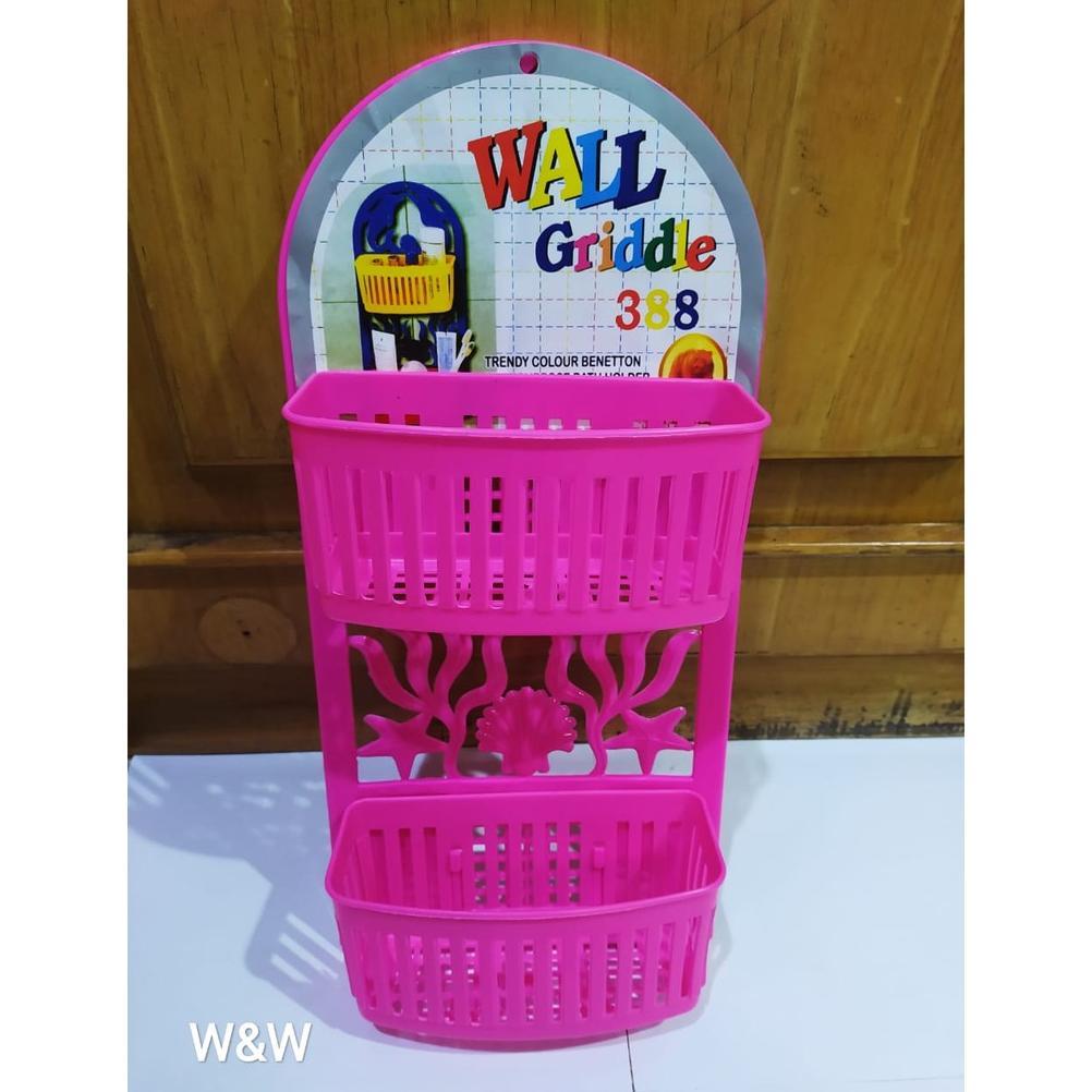 Premium Rak Kamar Mandi Plastik / Rak Sabun 2 Susun