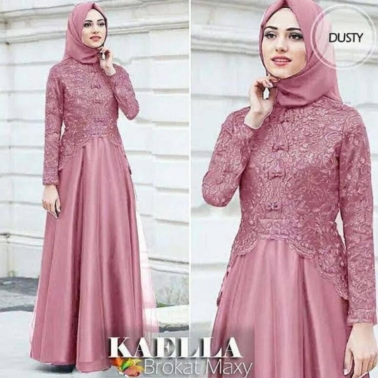 BEST SELLER GAMIS BRUKAT TERBARU 2024 MAXY KAELLA PREMIUM JUMBO