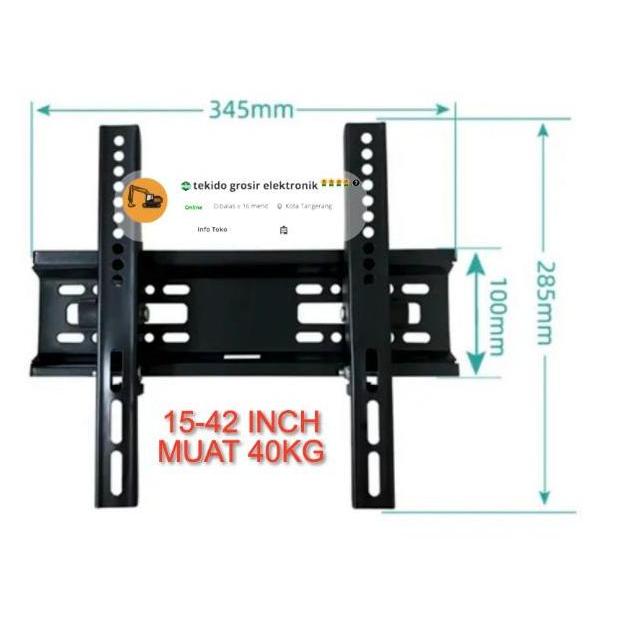 Instancodbisa- Bracket Braket Breket Led Tv 15 Inch - 32 Inch Braket Tv Led
