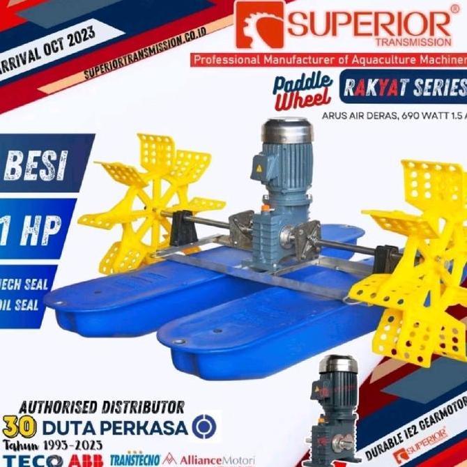 Kincir Air Tambak 1 HP 1 phase 3 phase Besi Brand Super