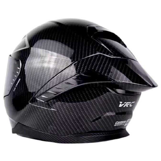 Cod,Bisa- Helm Full Face Vrc Carbon  Motif Carbon Original Paket Ganteng | Helm Vrc Carbon Full Face