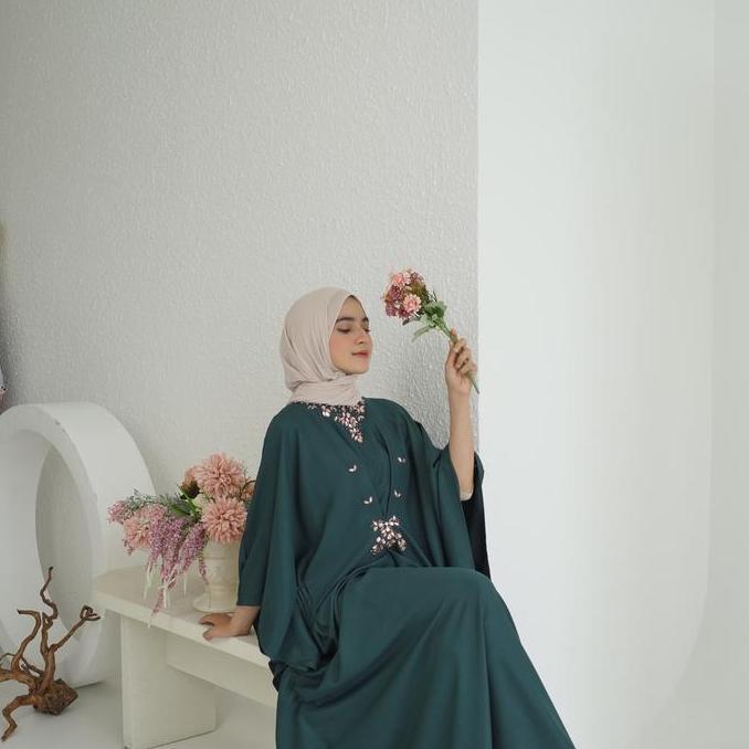 Instancodbisa- Miss Nomi - Sharleez Kaftan Lebaran / Idul Fitri / Baju Muslim / Hijab / Kaftan Wanit