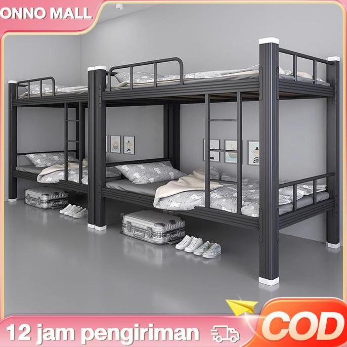 FORMEXINO ONNO MALL-Ranjang Susun Besi2Tingkat 200x90x180 Desain Elegan & Modern Tempat Tidur Atas-B
