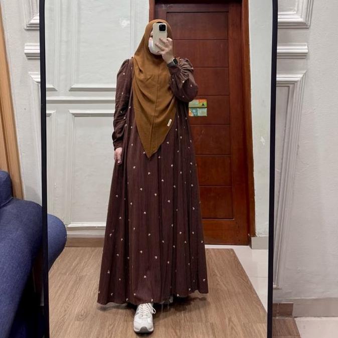 Instancodbisa- Lovely Dress Gamis Rayon Viscose Busui Friendly