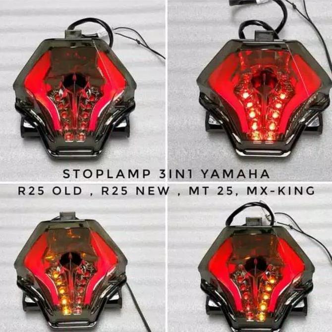 CHIONEZA Stoplamp Led 3in1 Yamaha Mx king 150 , Mt25 , Y15ZR , R25 OLD NEW