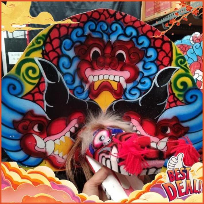 HANYA HARI INI Mainan anak/Barongan caplok/Barongan kayu/Barongan spon/Barongan devil anak/Barongan 