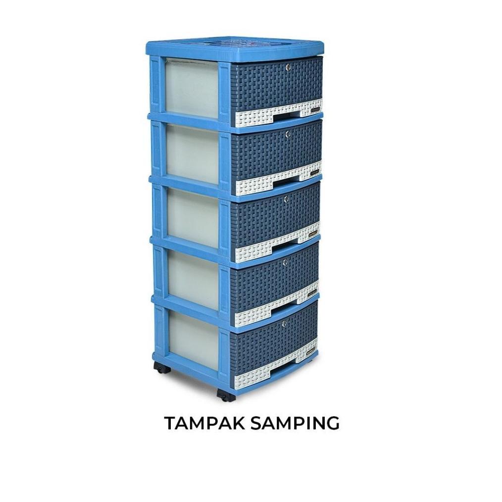 Grosir Napolly - Scd 5 K1 - Rak Laci Cabinet Napolly | Laci Napolly Cabinet 5 Susun | Rak Plastik | 