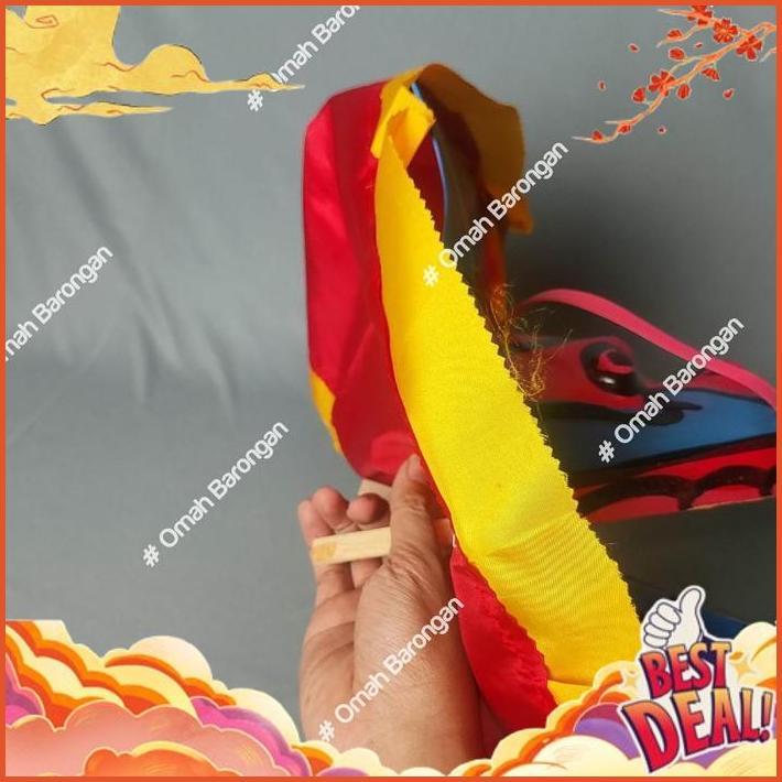 SMILE TODAY Barongan Anak Mainan Caplokan Spon Ukuran Kecil Motif Kayu Devil