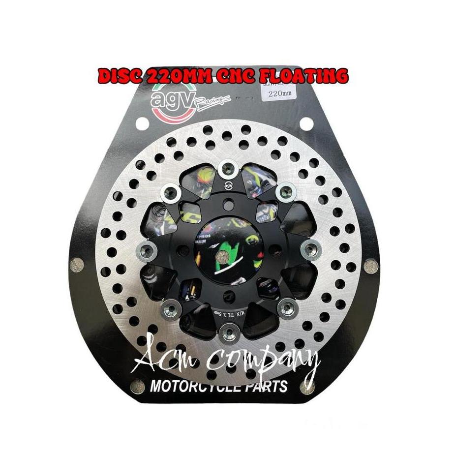 JHOZENUS AGV ORI Disc Piringan Cakram 220mm Floating VARIO160-CBS BEAT SCOOPY GENIO VARIO110/125/150