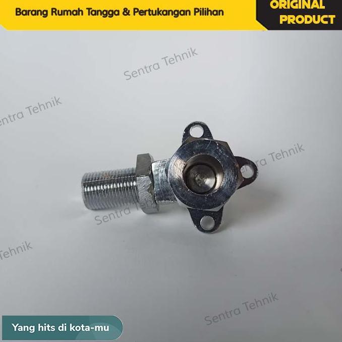 Jimanakaling3 - Kran Kaca Boiler Setrika Uap Elbow Kaca Tabung Boiler Setrika Uap 3/8" 1/2" Sinatex 