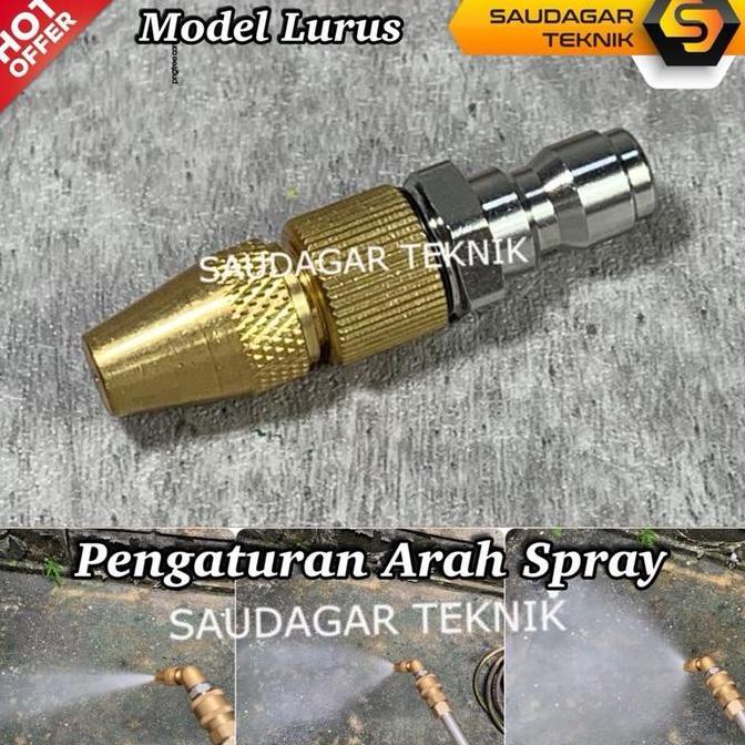 Lansungkirim- Nozzle Spray Cuci Ac Quick Release Nozzle Spray Kabut Siram Taman Kebun Quick Coupler 