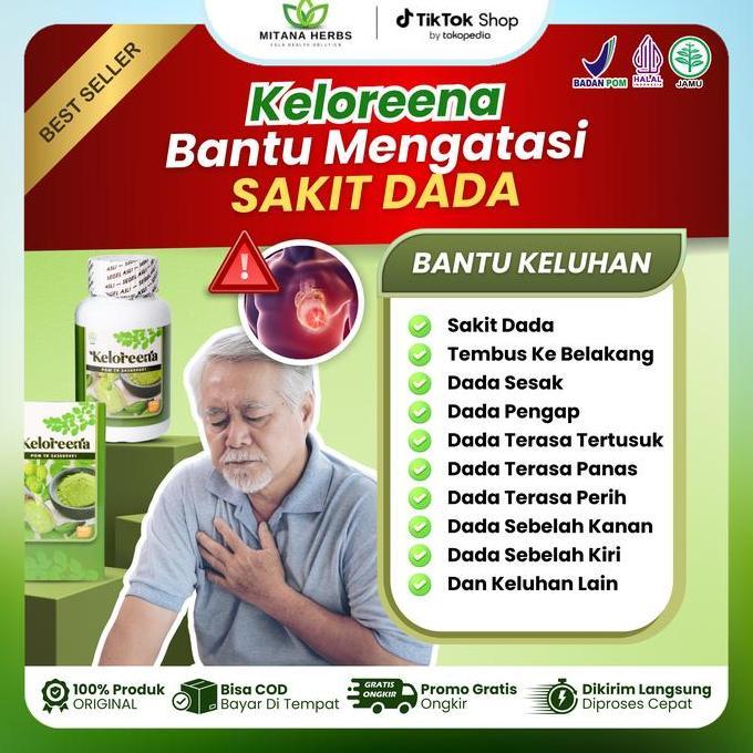 Feminin- Keloreena Mengatasi Sakit Dada, Sakit Dada Tembus Kebelakang, Dada Sesak, Dada Pengap, Dada