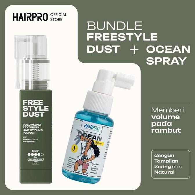 PROMO! Hairnerds Professional - Ocean Spray / Sea Salt / 60 ml + Powder BISA GOSEND!