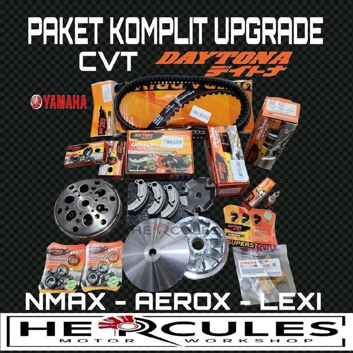 Hercules Motor Workshop Paket Komplit Upgrade Cvt Daytona Yamaha Nmax Aerox Lexi Full Set Racing Pak