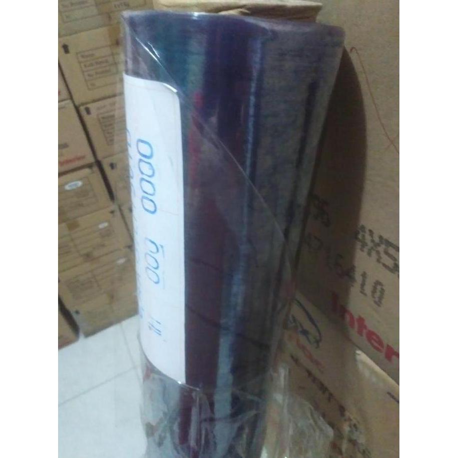 Gaslangsung- Plastik Bening Tebal Roll / Plastik Mika 0,08 / Plastik Sampul Buku