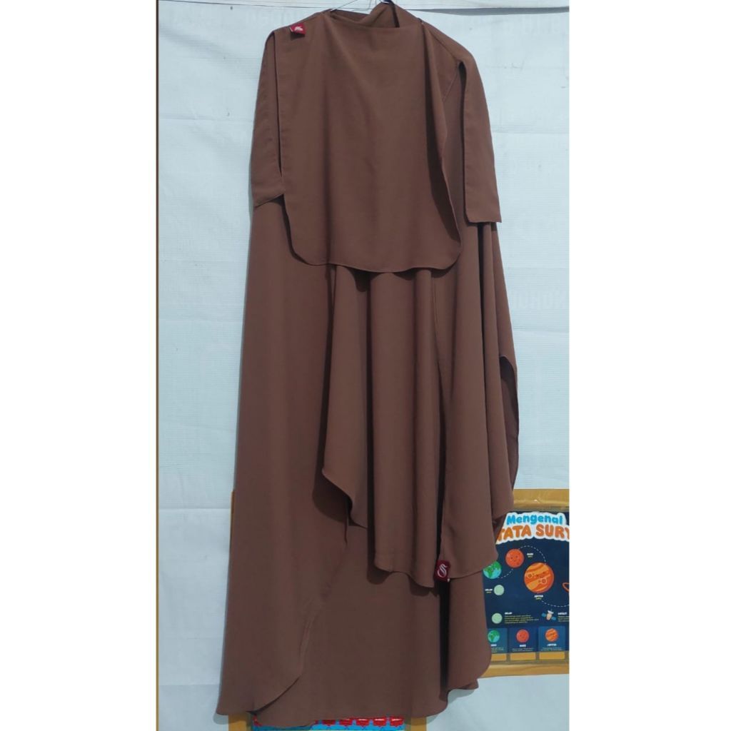 Preloved Khimar Sidra Nonped + Cadar Bandana - Good Condition