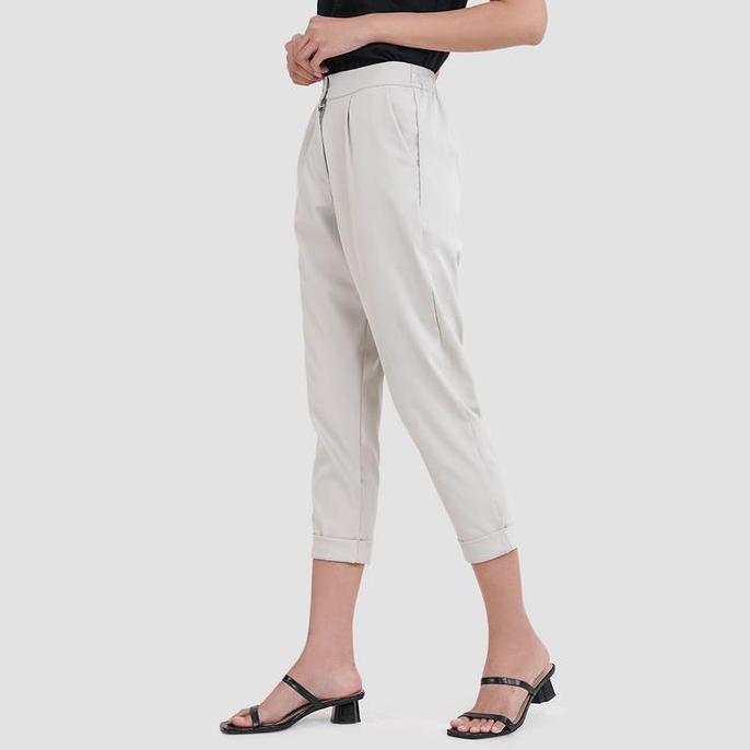 Mississippi Roll Up Kancing Celana Bahan Wanita LIN000589M Sage