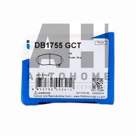 Kampas Rem Depan Hyundai i10 2009-2012 - BENDIX Brake Pad DB1755