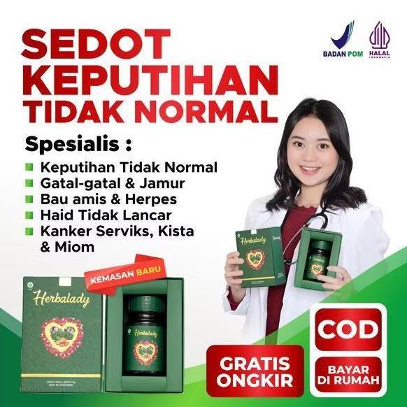 HERBALADY - OBAT KEPUTIHAN HERBAL AMPUH ATASI KEPUTIHAN GATAL DAN BAU KODE 45