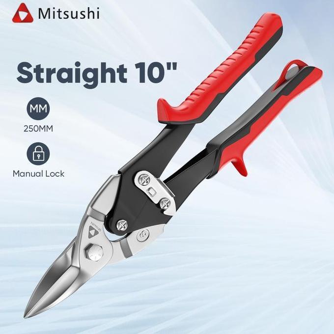 Rohmama24 - Mitsushi Gunting Baja Ringan Serbaguna 10 Inch Panjang 250mm/Gunting Holo Gunting Baja R